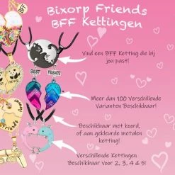 Goedkoopste 🛒 Bixorp Friends BFF Ketting Voor 2 Met Yin Yang 2 Helften Goudkleurig - Vriendschapsketting Meisjes - Best Friends Ketting Vriendschap Cadeau Voor Twee 👍 -Sieraden-horloges Winkel 550x486 1