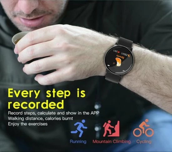 Groothandel 🤩 Nieuw - Belesy® - Smartwatch - Goud ❤️ 14 Groothandel 🤩 Nieuw - Belesy® - Smartwatch - Goud ❤️ - Afbeelding 12