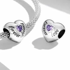 Goedkoop 🥰 Zilver Bedel Forever Friend | Sieraad Liefde | Sterling Zilver 925 | Kerst / Sinterklaas Cadeau Tip | Past Op Je Pandora Armband | Romystones 😉
