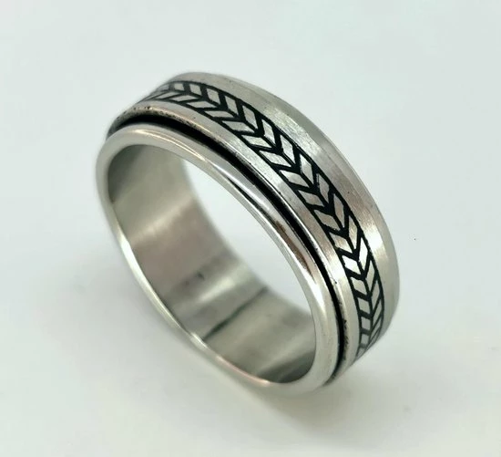 Beste Pirce π Lili 41 - RVS - Stress Ringen - Maat 18 - Tattoo Band, 2 Losse Ring Op Elkaar (ook Wel Stress Ring Genoemd) π 3 Beste Pirce π Lili 41 - RVS - Stress Ringen - Maat 18 - Tattoo Band, 2 Losse Ring Op Elkaar (ook Wel Stress Ring Genoemd) π