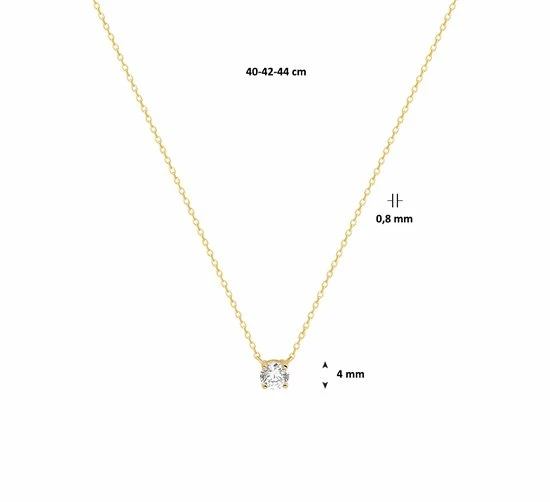 Uitgang π Sparkle14 Ketting Zirkonia 0,8 Mm 42 Cm - Goud π 14 Uitgang π Sparkle14 Ketting Zirkonia 0,8 Mm 42 Cm - Goud π - Afbeelding 12