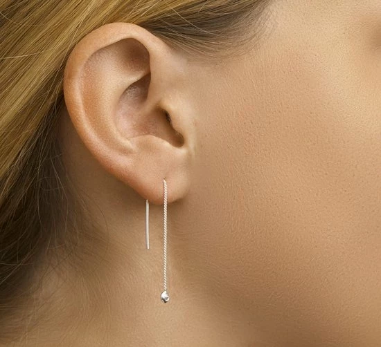 Korting π₯ Glams Doortrekoorbellen Zirkonia 65 Mm - Zilver π 4 Korting π₯ Glams Doortrekoorbellen Zirkonia 65 Mm - Zilver π - Afbeelding 2