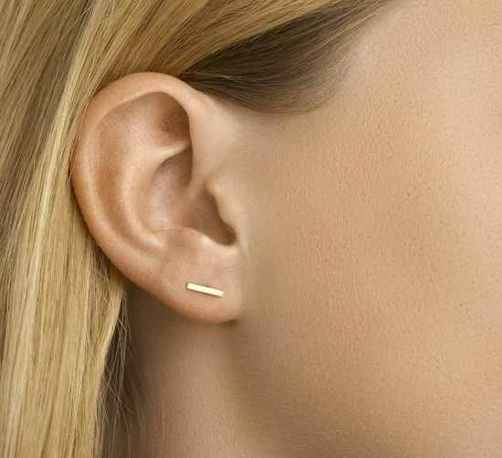 Kopen ✨ Marie-Celeste Balkje Dames Oorknoppen 8 Mm - Goud 🤩 6 Kopen ✨ Marie-Celeste Balkje Dames Oorknoppen 8 Mm - Goud 🤩 - Afbeelding 4