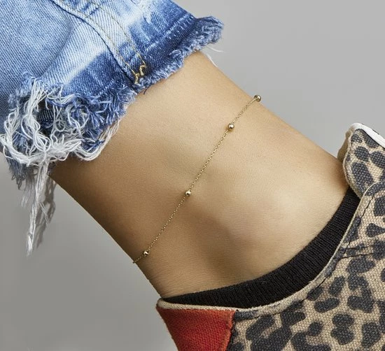 Nieuw π Marie-Celeste Enkelbandje Bolletjes 1,0 Mm 24 - 26 Cm - Goud π 4 Nieuw π Marie-Celeste Enkelbandje Bolletjes 1,0 Mm 24 - 26 Cm - Goud π - Afbeelding 2