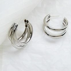 Kopen 🎉 Liefs Jade Oorbellen Dames | Zilverkleurige Dames Oorbellen | Oorringen | Dubbele Oorringen Dames | Cadeau Voor Vrouw | Schoencadeautje Sinterklaas | Black Friday 2022 | Kerst | Kerstcadeau Voor Vrouwen 😉 -Sieraden-horloges Winkel 550x504 2