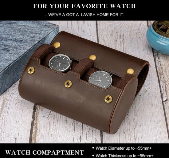 Goedkoopste π₯° BUGOLINI ANTIQUS8 – 2 Slots Leren Horloge Houder Met Knoopsluiting - Retro Horloge Houder - Echt Leder – Coffee β 12 Goedkoopste π₯° BUGOLINI ANTIQUS8 – 2 Slots Leren Horloge Houder Met Knoopsluiting - Retro Horloge Houder - Echt Leder – Coffee β - Afbeelding 10
