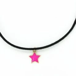 Goedkoop 💯 NiSy.nl Ketting | Choker | Ster Roze 🎁