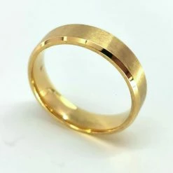 Begroting 🌟 Lili 41 RVS - Goudkleur - Ring - Maat 20 - Prachtig Chique Ring Voor Dames En Heren. 😍 -Sieraden-horloges Winkel 550x527