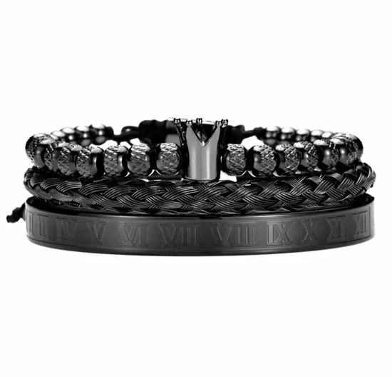 Begroting ๐ฅ Soraro Roman Kroon Armbanden | Zwarte Armbanden | Armband Mannen | Armband Heren | Mannen Cadeau Voor Man Cadeautjes | Sinterklaas | Black Friday | Kerst | Kerstcadeau ๐ฅ 3 Begroting ๐ฅ Soraro Roman Kroon Armbanden | Zwarte Armbanden | Armband Mannen | Armband Heren | Mannen Cadeau Voor Man Cadeautjes | Sinterklaas | Black Friday | Kerst | Kerstcadeau ๐ฅ