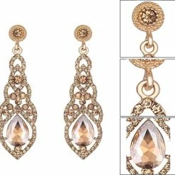 Aanbiedingen β Victorious Dames Oorbellen – Zirkonia Kristal Druppel Oorhangers – Roségoud/Champagne – 6cm π 17 Aanbiedingen β Victorious Dames Oorbellen – Zirkonia Kristal Druppel Oorhangers – Roségoud/Champagne – 6cm π -Sieraden-horloges Winkel 550x534 3