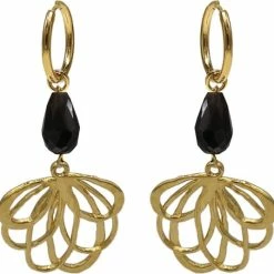 Begroting 👍 Taboo Sieraden LOTUS OORBELLEN GOLD 👏