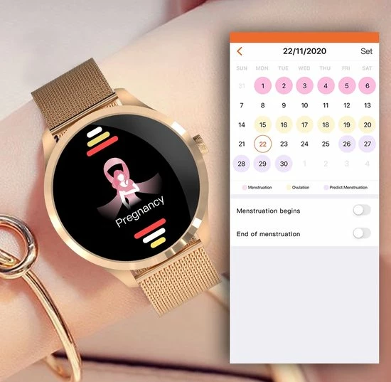 Goedkoopste ⌛ Belesy® Y6 Pro 2022 - Smartwatch Dames - Smartwatch Heren - Android - IOS - Horloge - 1.28 Inch - Kleurenscherm - Stappenteller - Bloeddruk - Hartslag - 75+ Wijzerplaten - Sporten - Staal - Goud 🥰 5 Goedkoopste ⌛ Belesy® Y6 Pro 2022 - Smartwatch Dames - Smartwatch Heren - Android - IOS - Horloge - 1.28 Inch - Kleurenscherm - Stappenteller - Bloeddruk - Hartslag - 75+ Wijzerplaten - Sporten - Staal - Goud 🥰 - Afbeelding 3