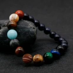 Groothandel ✔️ WiseGoods Chakra Armband Kralen Voor Mannen En Vrouwen - Diverse Kleuren Natuursteen - Planeet - 20 Cm - Elastisch 🤩 -Sieraden-horloges Winkel 550x538 1