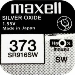 Nieuw 😀 MAXELL 373 / SR916SW Zilveroxide Knoopcel Horlogebatterij 2 (twee) Stuks 🔔