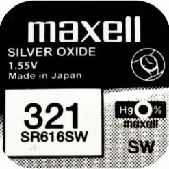Gloednieuw 🔥 MAXELL 321 / SR616SW Zilveroxide Knoopcel Horlogebatterij 1 (een) Stuks 🛒