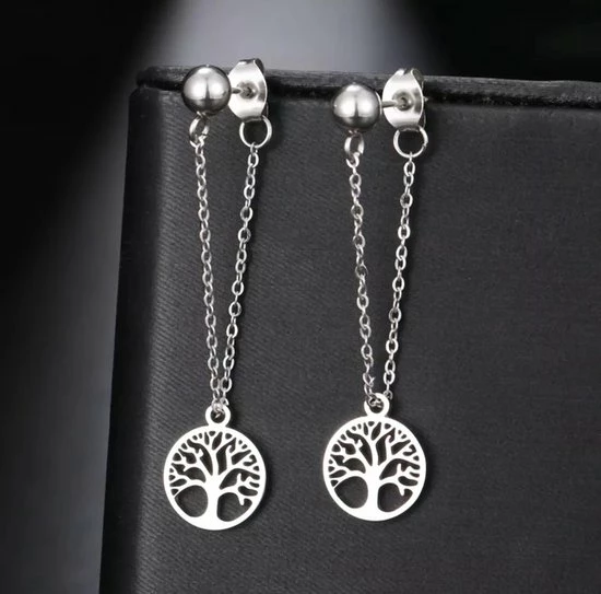 Aanbiedingen π Wellness-House | Oorbellen Hanging Tree Of Life Silver | Oorstekers | Tree Of Life | Levensboom | RVS | Zilverkleurig | Zen | Bescherming | Cadeau π 3 Aanbiedingen π Wellness-House | Oorbellen Hanging Tree Of Life Silver | Oorstekers | Tree Of Life | Levensboom | RVS | Zilverkleurig | Zen | Bescherming | Cadeau π