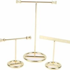 Kopen ⭐ Fliex - Sieradenrek - Oorbellenrek - Goud - Geschikt Voor 2 Paar Oorbellen ⌛ -Sieraden-horloges Winkel 550x545 3