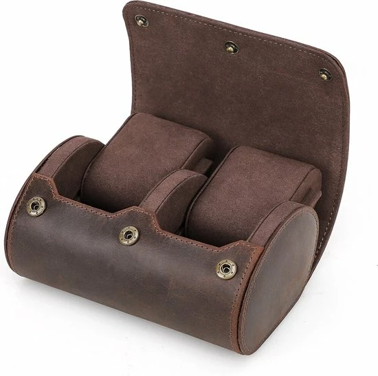 Goedkoopste π₯° BUGOLINI ANTIQUS8 – 2 Slots Leren Horloge Houder Met Knoopsluiting - Retro Horloge Houder - Echt Leder – Coffee β 3 Goedkoopste π₯° BUGOLINI ANTIQUS8 – 2 Slots Leren Horloge Houder Met Knoopsluiting - Retro Horloge Houder - Echt Leder – Coffee β
