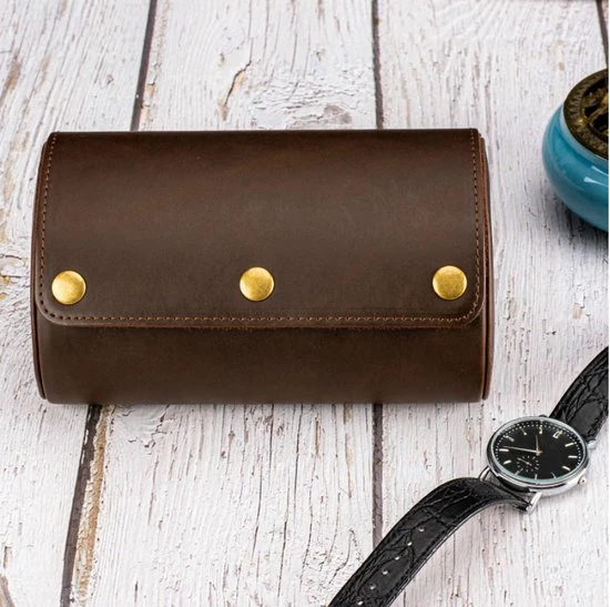 Goedkoopste π₯° BUGOLINI ANTIQUS8 – 2 Slots Leren Horloge Houder Met Knoopsluiting - Retro Horloge Houder - Echt Leder – Coffee β 8 Goedkoopste π₯° BUGOLINI ANTIQUS8 – 2 Slots Leren Horloge Houder Met Knoopsluiting - Retro Horloge Houder - Echt Leder – Coffee β - Afbeelding 6