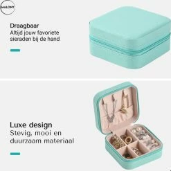 Goedkoopste ๐ Malony® Luxe Sieradendoos - Sieradenhouder - Juwelendoos - Compact – PU Leer - Licht Blauw ๐ 16 Goedkoopste ๐ Malony® Luxe Sieradendoos - Sieradenhouder - Juwelendoos - Compact – PU Leer - Licht Blauw ๐ -Sieraden-horloges Winkel 550x547 4