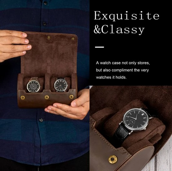 Goedkoopste π₯° BUGOLINI ANTIQUS8 – 2 Slots Leren Horloge Houder Met Knoopsluiting - Retro Horloge Houder - Echt Leder – Coffee β 11 Goedkoopste π₯° BUGOLINI ANTIQUS8 – 2 Slots Leren Horloge Houder Met Knoopsluiting - Retro Horloge Houder - Echt Leder – Coffee β - Afbeelding 9