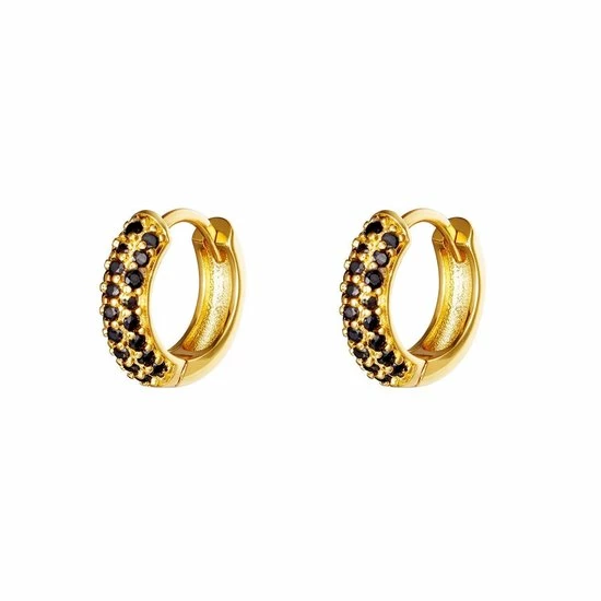 Promo ✨ Yehwang Oorringen Desire Zwart Goud 0288889-018 🔥 3 Promo ✨ Yehwang Oorringen Desire Zwart Goud 0288889-018 🔥