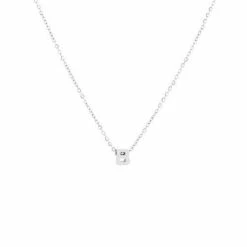 Groothandel 🔔 Michelle Bijoux Letter-Ketting-B-Zilver ❤️