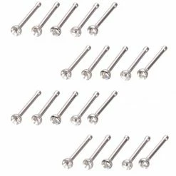 Coupon ✔️ Fako Bijoux® - Neuspiercing - Stud - Staafje Kristal - Wit - 20 Stuks 🤩