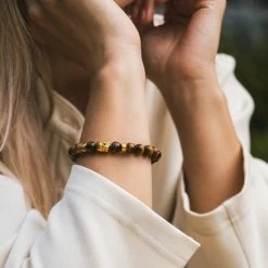 Goedkoopste 💯 Zentana Boeddha Armband - Tijgeroog Goudkleurig - Inzicht 🔥 -Sieraden-horloges Winkel 550x550 1089