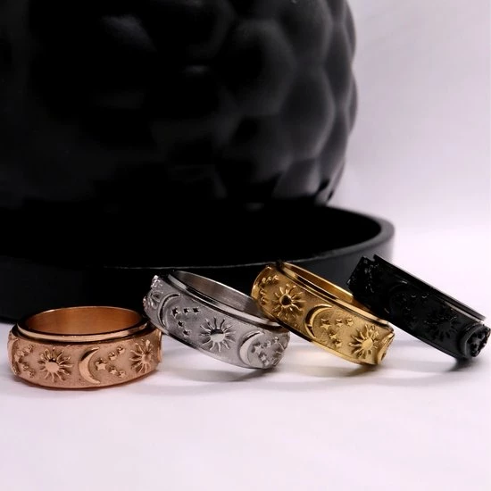 Uitgang π Despora Anxiety Ring - (zon Maan) - Stress Ring - Fidget Ring - Draaibare Ring - Angst Ring - Spinner Ring - Zilver Kleurig - (16.50 Mm / Maat 52) π 9 Uitgang π Despora Anxiety Ring - (zon Maan) - Stress Ring - Fidget Ring - Draaibare Ring - Angst Ring - Spinner Ring - Zilver Kleurig - (16.50 Mm / Maat 52) π - Afbeelding 7