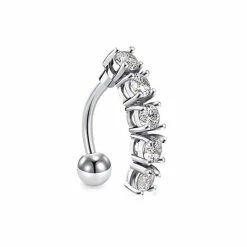 Beste Pirce 🔥 MC Living Navel Piercing - Zilver ⌛