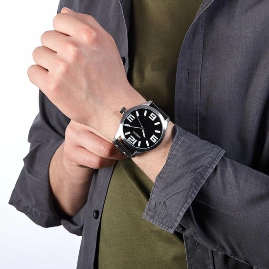 Beste Verkoop π OOZOO Timepieces C1004 - Horloge - 50 Mm - Leer - Zwart β 5 Beste Verkoop π OOZOO Timepieces C1004 - Horloge - 50 Mm - Leer - Zwart β - Afbeelding 3