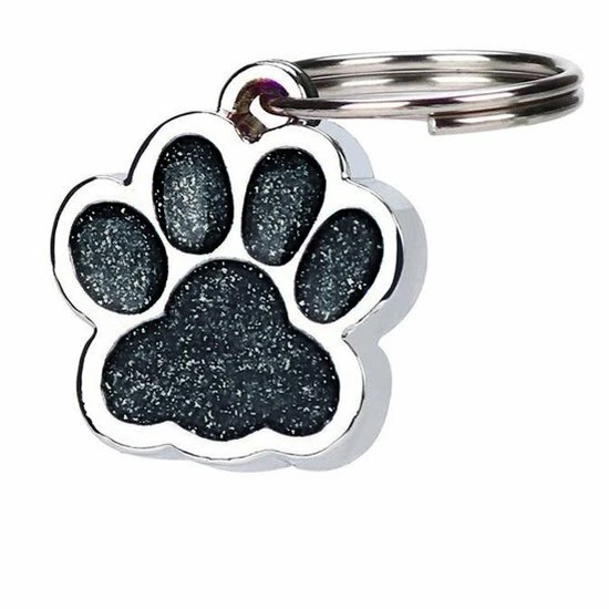 Groothandel ๐ No Evil Hanger Hondenpootje Zwart Zilver Met Glitter 15x20 Mm Met Ring โญ 3 Groothandel ๐ No Evil Hanger Hondenpootje Zwart Zilver Met Glitter 15x20 Mm Met Ring โญ