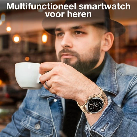 Nieuw π LUXXOZ Smartwatch Heren - Rose Goud - Horloge Heren - Bloeddrukmeter - Stappenteller - Full HD Touchscreen - Android & IOS - 45mm - Gratis Extra Bandjes 𧨠11 Nieuw π LUXXOZ Smartwatch Heren - Rose Goud - Horloge Heren - Bloeddrukmeter - Stappenteller - Full HD Touchscreen - Android & IOS - 45mm - Gratis Extra Bandjes 𧨠- Afbeelding 9