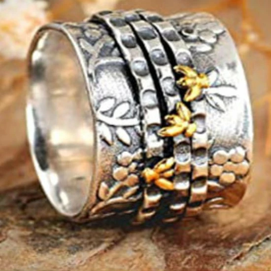 Aanbiedingen β Ocean Of Motion - Ring - Brede Ring - 'Bee Happy' - Bijen Ring - Cadeau - Cadeau Voor Vriendin - Ring Dames - Ring Heren - Ringmaat 63/20.00 Mm π 4 Aanbiedingen β Ocean Of Motion - Ring - Brede Ring - 'Bee Happy' - Bijen Ring - Cadeau - Cadeau Voor Vriendin - Ring Dames - Ring Heren - Ringmaat 63/20.00 Mm π - Afbeelding 2