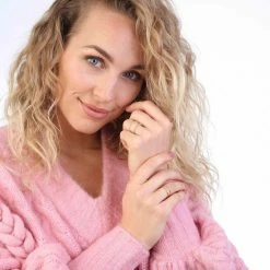 Gloednieuw ⭐ Lucardi - Dames Ring Goldplated Bolletjes Met Zirkonia - Ring - Cadeau - Echt Zilver - Goudkleurig 🤩 -Sieraden-horloges Winkel 550x550 1186