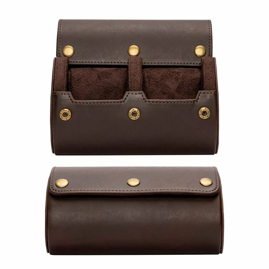 Goedkoopste π₯° BUGOLINI ANTIQUS8 – 2 Slots Leren Horloge Houder Met Knoopsluiting - Retro Horloge Houder - Echt Leder – Coffee β 5 Goedkoopste π₯° BUGOLINI ANTIQUS8 – 2 Slots Leren Horloge Houder Met Knoopsluiting - Retro Horloge Houder - Echt Leder – Coffee β - Afbeelding 3