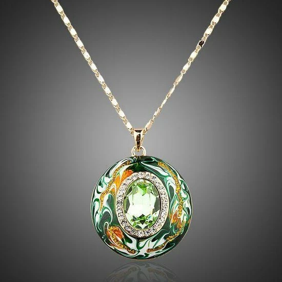 Goedkoop β€οΈ QoF Goud Kleur Oostenrijkse Kristallen Olieverf Patroon Ontwerp Hanger. π 8 Goedkoop β€οΈ QoF Goud Kleur Oostenrijkse Kristallen Olieverf Patroon Ontwerp Hanger. π - Afbeelding 6