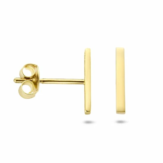 Kopen ✨ Marie-Celeste Balkje Dames Oorknoppen 8 Mm - Goud 🤩 4 Kopen ✨ Marie-Celeste Balkje Dames Oorknoppen 8 Mm - Goud 🤩 - Afbeelding 2