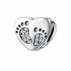 Promo 🧨 Voetjes Hart Bedel Zirconia | Heart Bead | Zilverana | Geschikt Voor Biagi , Pandora , Trollbeads Armband | 925 Zilver 😉 -Sieraden-horloges Winkel 550x550 1216