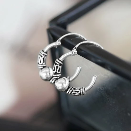 Begroting π― Lucardi - Zilveren Oorbellen Bewerkt Geoxideerd Bali π€© 5 Begroting π― Lucardi - Zilveren Oorbellen Bewerkt Geoxideerd Bali π€© - Afbeelding 3