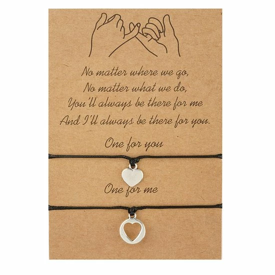 Beste recensies van π Bixorp Friends Vriendschapsarmbandjes Voor 2 Met Zilverkleurige Hartjes Zwart Bandje - BFF Armband Meisjes - Best Friends Armband Vriendschap Cadeau Voor Twee π 3 Beste recensies van π Bixorp Friends Vriendschapsarmbandjes Voor 2 Met Zilverkleurige Hartjes Zwart Bandje - BFF Armband Meisjes - Best Friends Armband Vriendschap Cadeau Voor Twee π