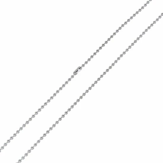 Hete verkoop ✨ Fako Bijoux® - Bolletjes Ketting - Ball Chain - RVS - Stainless Steel - 1.5mm - 60cm - Zilverkleurig - Sinterklaas & Kerst ✨ 4 Hete verkoop ✨ Fako Bijoux® - Bolletjes Ketting - Ball Chain - RVS - Stainless Steel - 1.5mm - 60cm - Zilverkleurig - Sinterklaas & Kerst ✨ - Afbeelding 2