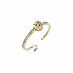 Begroting 🥰 Guess Dames-Armband Roestvrijstaal Zirkonia L Gold 32021207 😉