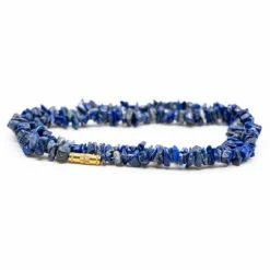 Hete verkoop ๐ Spiru Edelsteen Splitketting Lapis Lazuli (45 Cm) ๐