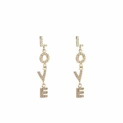 Korting 🎁 Go Dutch Label Oorknoppen Love Gold E2258-2 😍