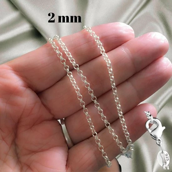 Top 10 βοΈ Basis -Halsketting- Zilverkleur- 50 Cm- Jasseron- 2 Mm-Charme Bijoux π 5 Top 10 βοΈ Basis -Halsketting- Zilverkleur- 50 Cm- Jasseron- 2 Mm-Charme Bijoux π - Afbeelding 3