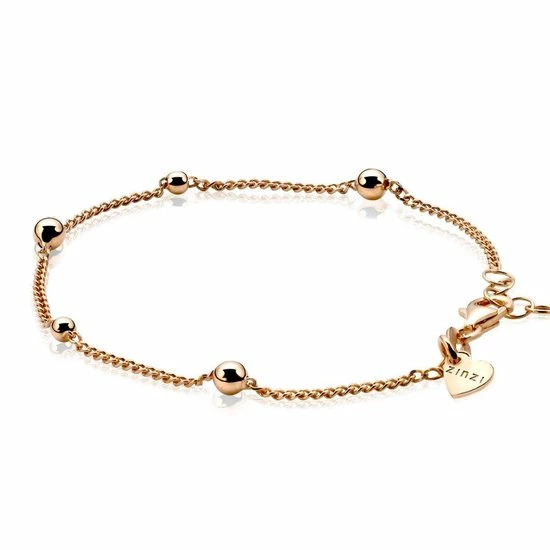 Gloednieuw β ZINZI Zilveren Fantasie Armband Rose Verguld 17-20 Cm ZIA987R π 3 Gloednieuw β ZINZI Zilveren Fantasie Armband Rose Verguld 17-20 Cm ZIA987R π