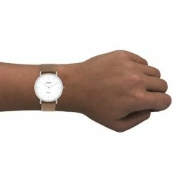 Kopen 🎉 OOZOO Vintage Series - Zilveren Horloge Met Mokka Bruine Leren Band - C20252 🔔 -Sieraden-horloges Winkel 550x550 2