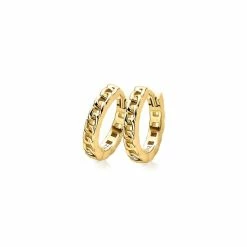 Top 10 😀 ZINZI Zilveren Oorringen Geel Verguld Gourmet 15 X 3mm ZIO1175G ⌛